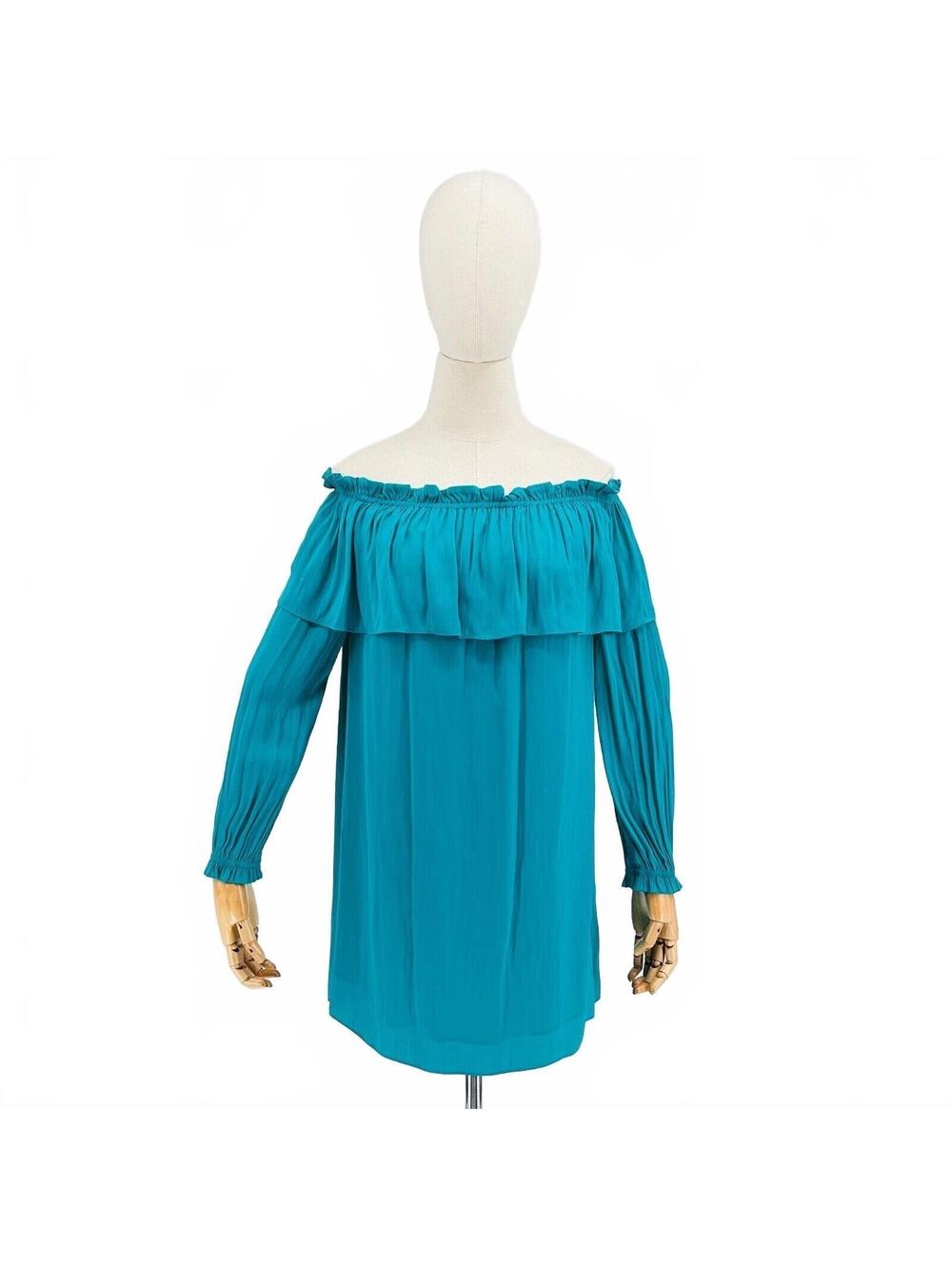 Lilly Pulitzer Teal Blue Cold Shoulder Mini Dress